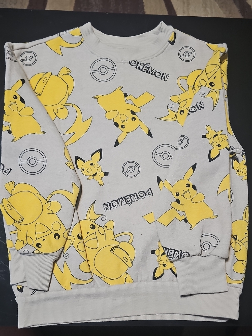 Pokemon Yellow Pikachu All-Over Print Sweatshirt